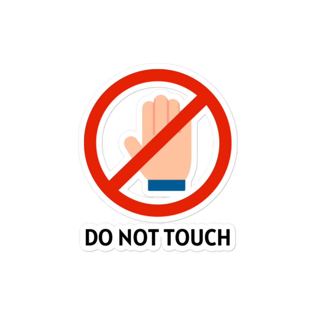 No Touching Stickers