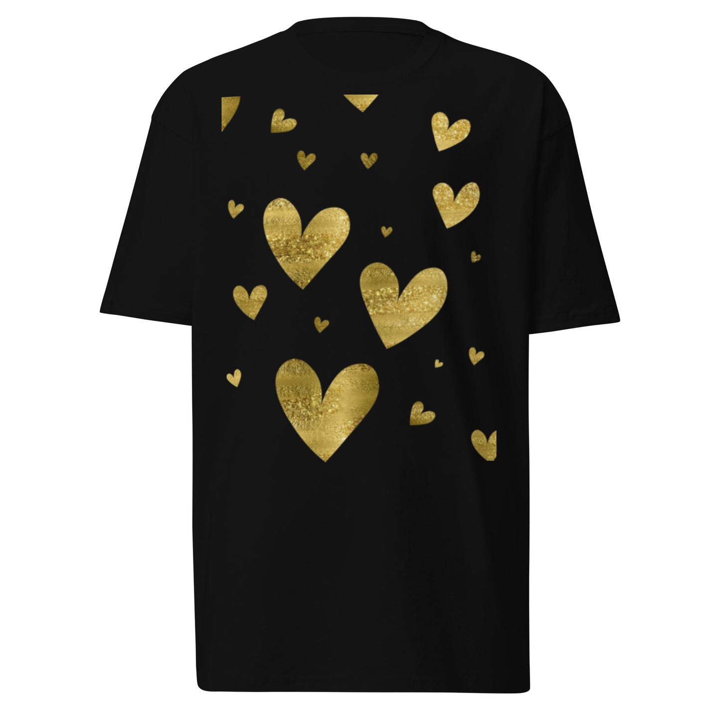 Gold Hearts Heavyweight Tee
