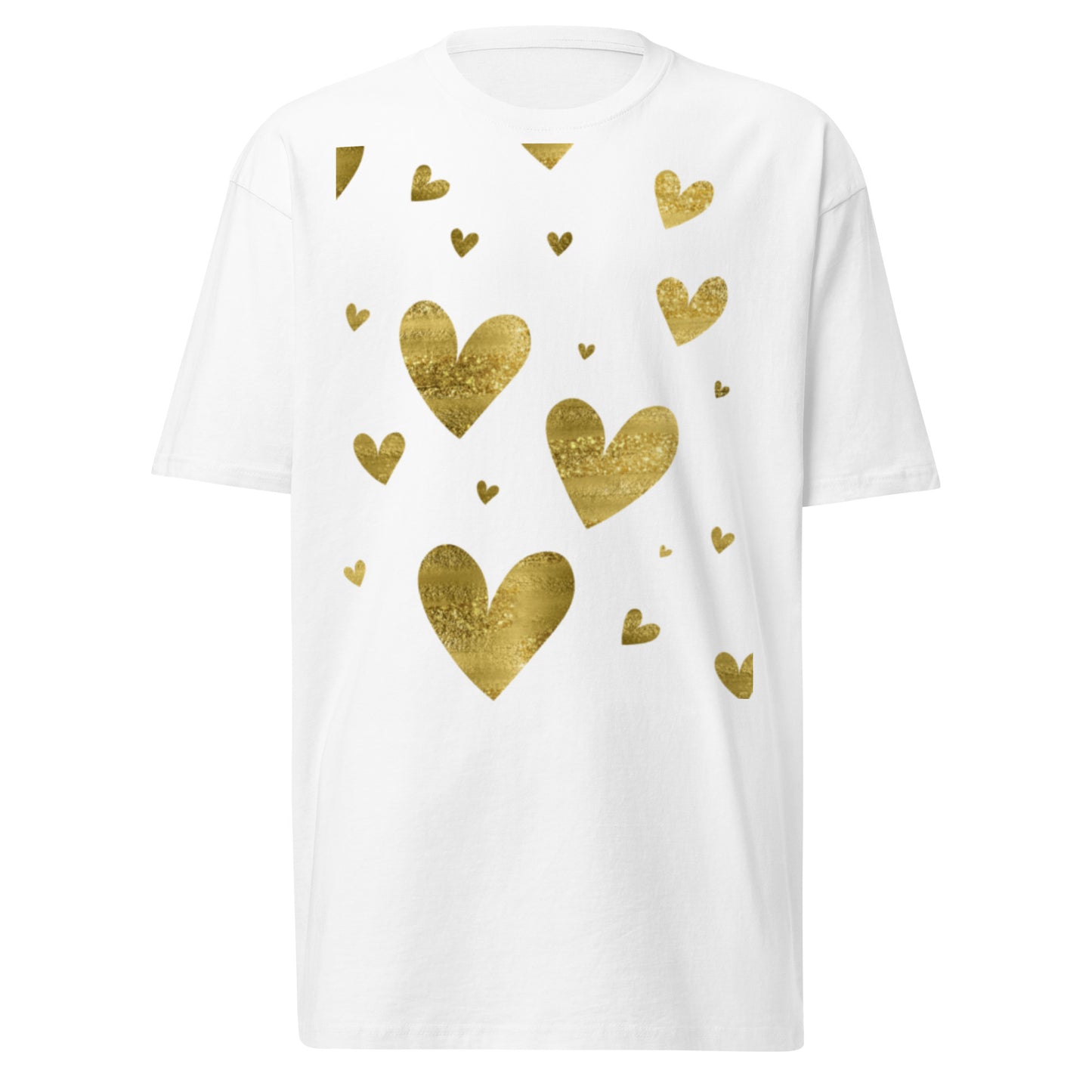 Gold Hearts Heavyweight Tee