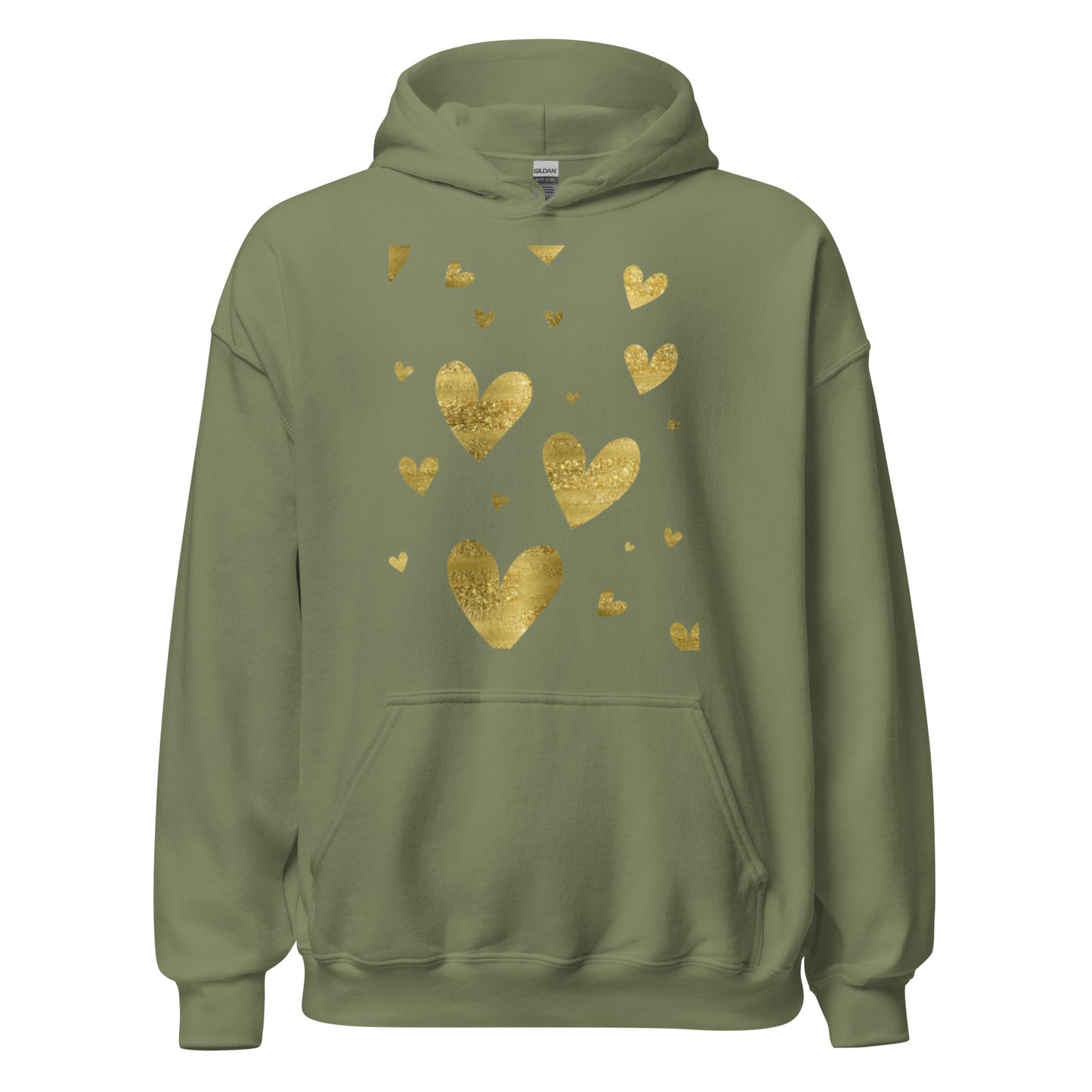 Gold Hearts Heavyweight Hoodie