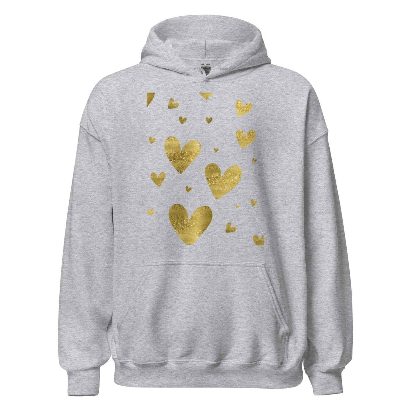 Gold Hearts Heavyweight Hoodie