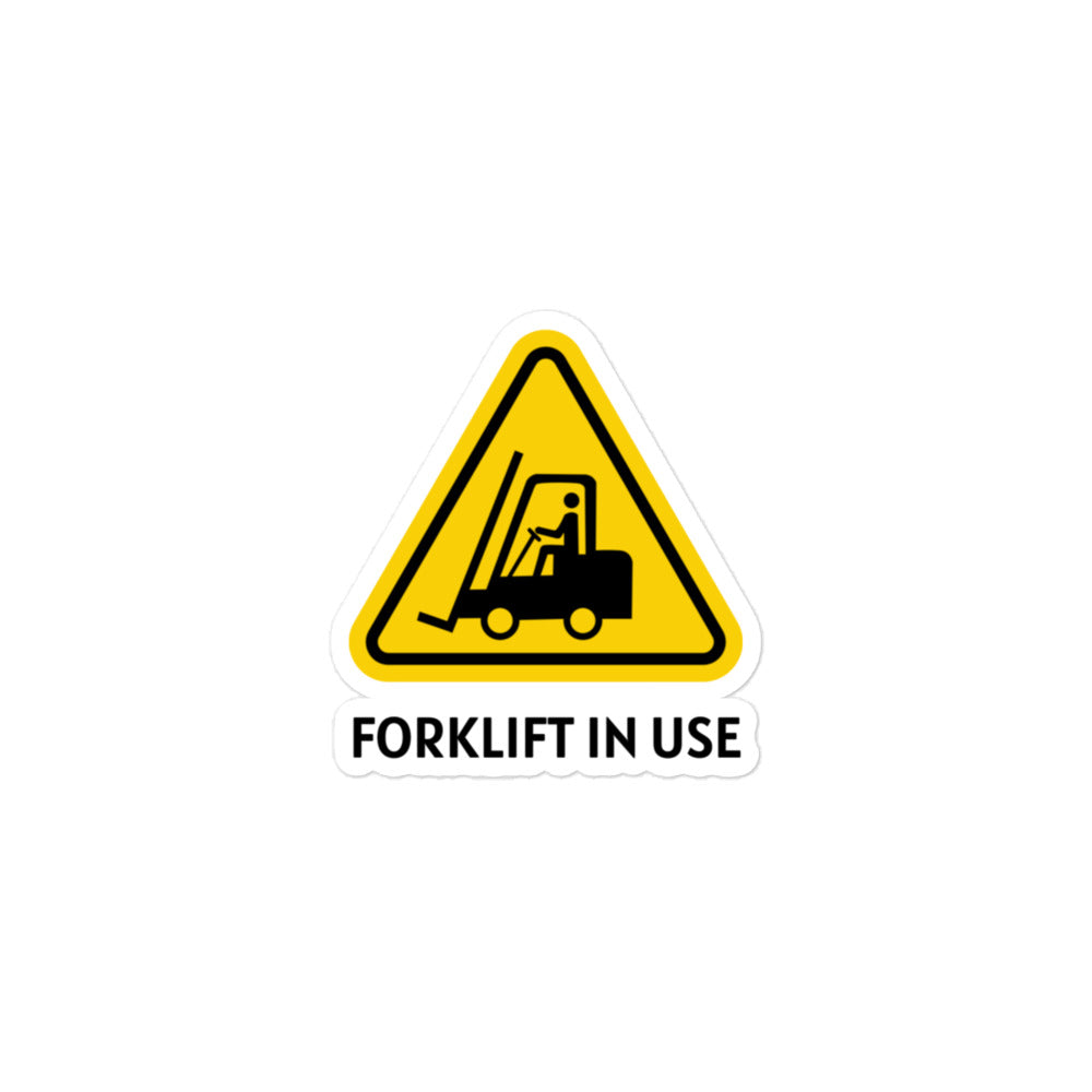 Forklift In Use Stickers