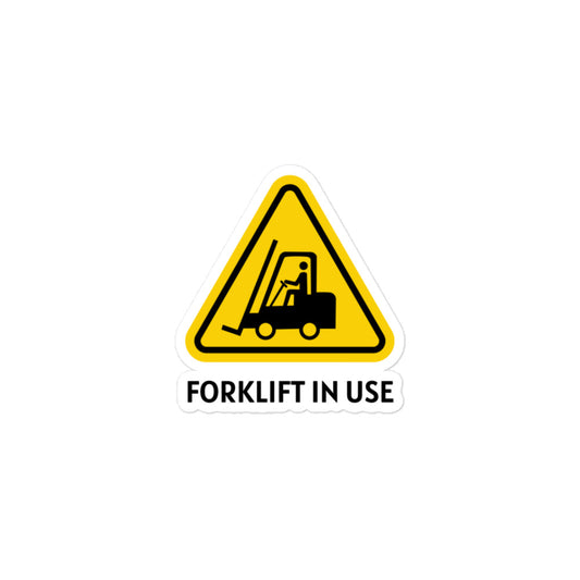 Forklift In Use Stickers