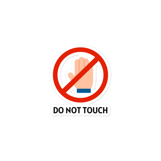 No Touching Stickers