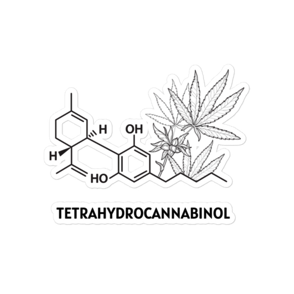 Tetrahydrocannabinol Stickers