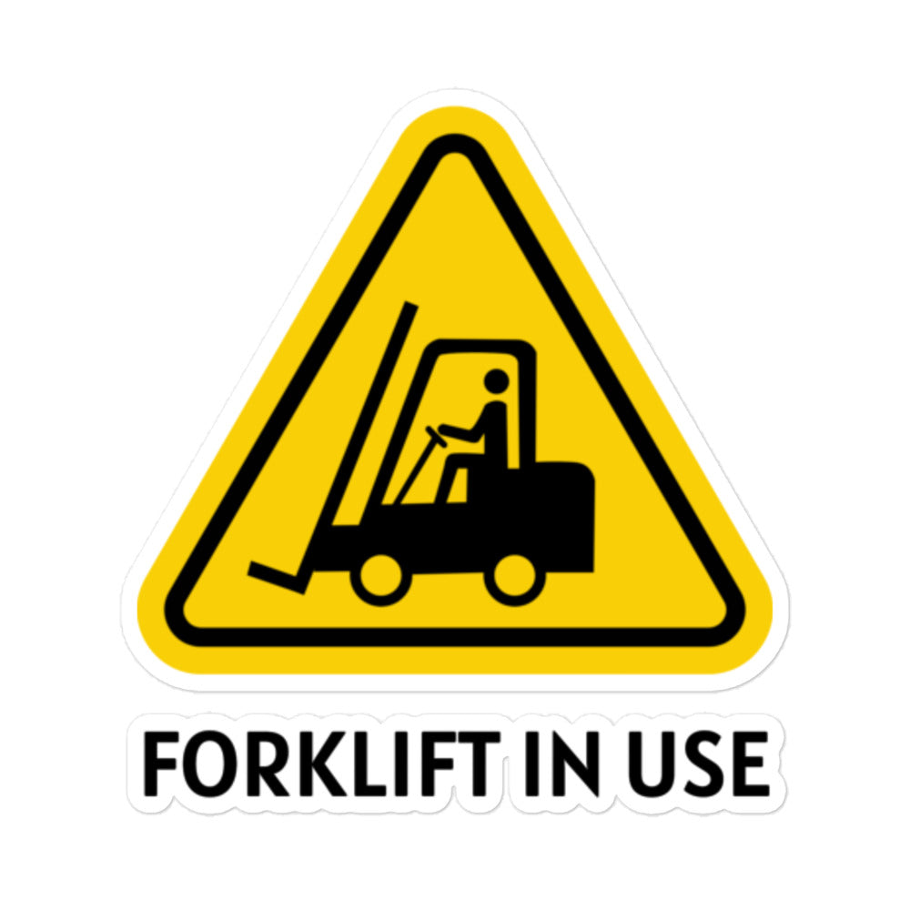 Forklift In Use Stickers