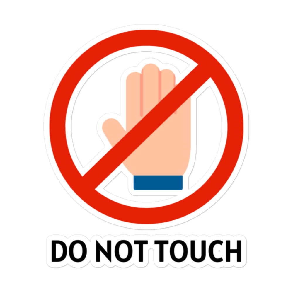 No Touching Stickers