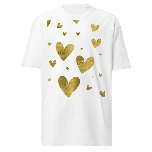 Gold Hearts Heavyweight Tee