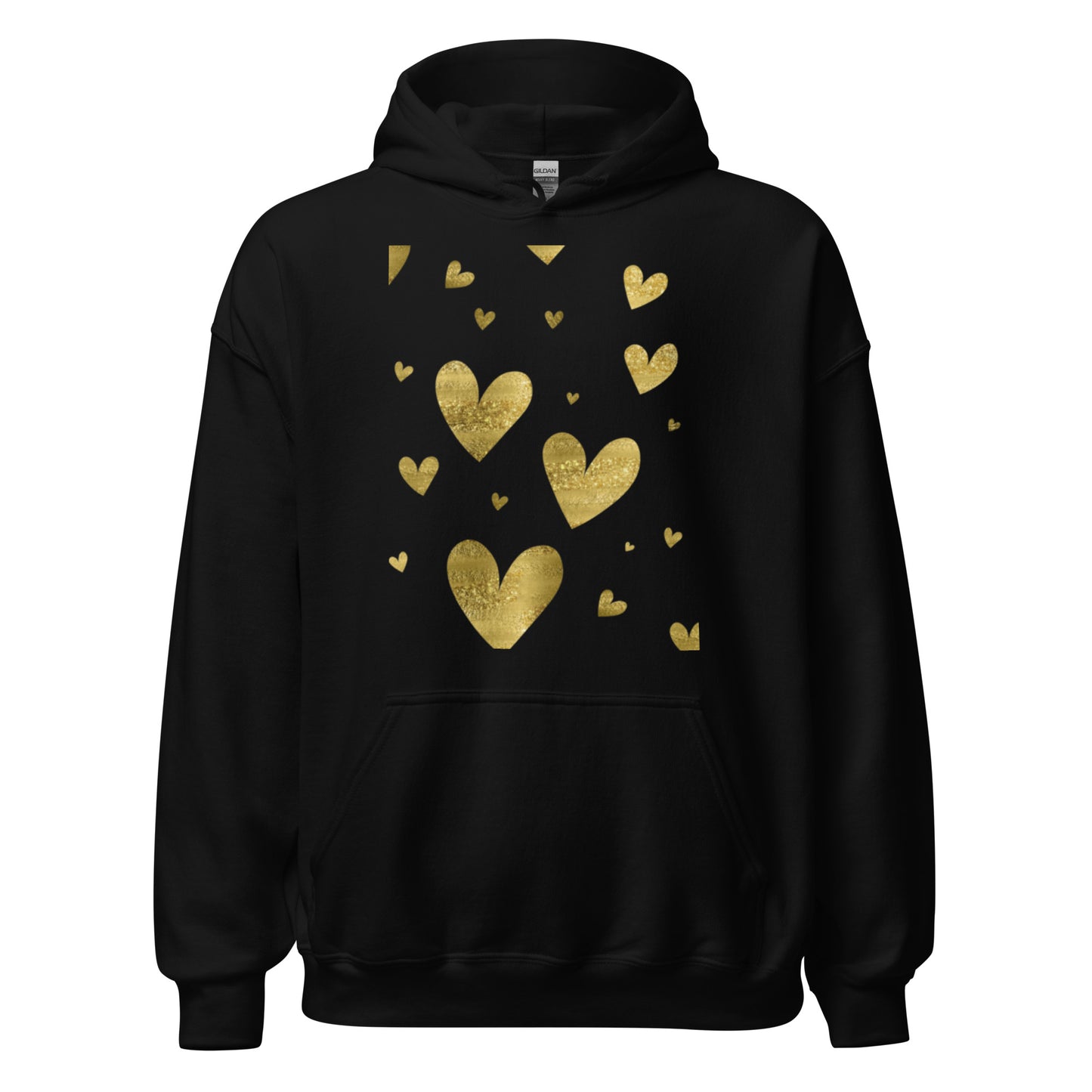 Gold Hearts Heavyweight Hoodie