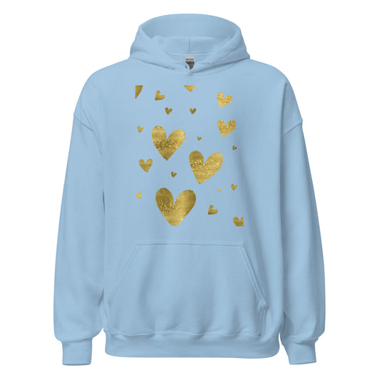 Gold Hearts Heavyweight Hoodie