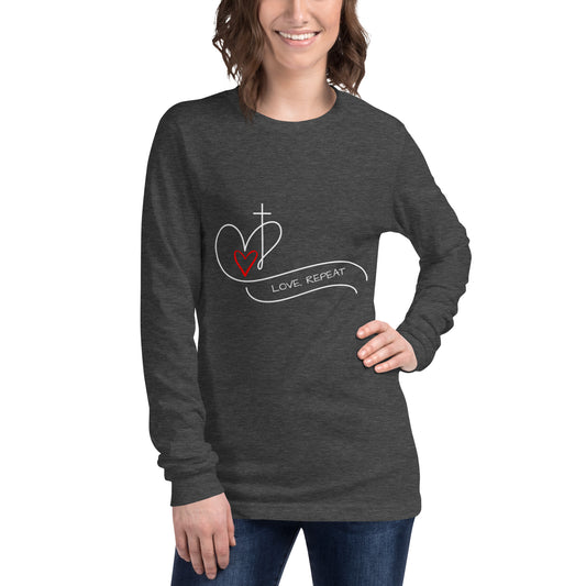 Love Repeat Long Sleeve Tee